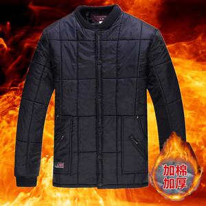 中老年男士棉袄冬季爸爸穿保暖棉衣系扣棉服老年加肥加大加厚上衣
