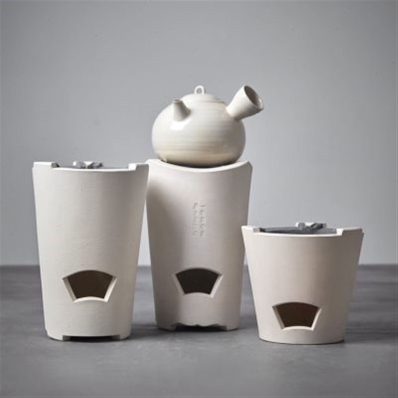 手工白泥炭火煮茶炉日本家用老式功夫茶具碳炉室内外X蜡烛酒精风