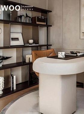 隔断架书架书柜陈设品动物人物摆件样板间书房软装饰品书