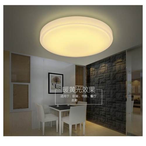 LED吸顶灯简约现代圆灯WWWWWW黄光暖光色温k灯具