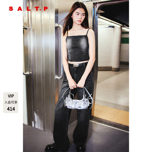 SALT.P可颜辣妹风烫钻吊带背心女短款外穿2026春新品AC36199060