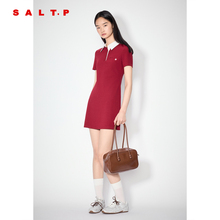 SALT.P可颜2025秋新款miu系连衣裙短款学院风polo裙AC35305180