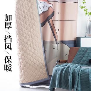 保暖防风卧室客厅挡风隔音冷库保温隔断布帘 加厚空调棉窗帘秋冬季