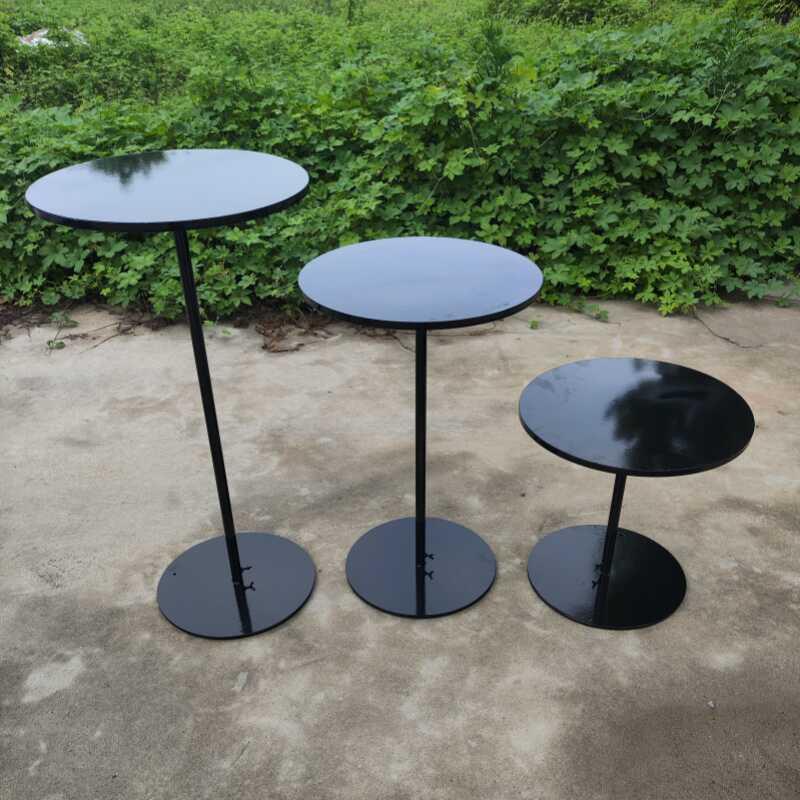 婚庆道具新款摆件铁艺圆台桌甜品台展示架订婚宴圆筒立柱装饰摆饰