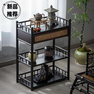 新中博古架办公室茶水柜置物架家用茶几餐桌边柜茶叶茶具收纳储物