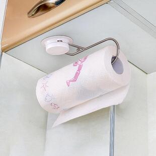 嘉宝 厨房纸巾挂架免打孔保鲜袋置物架卷筒卫生纸置放架子保鲜膜