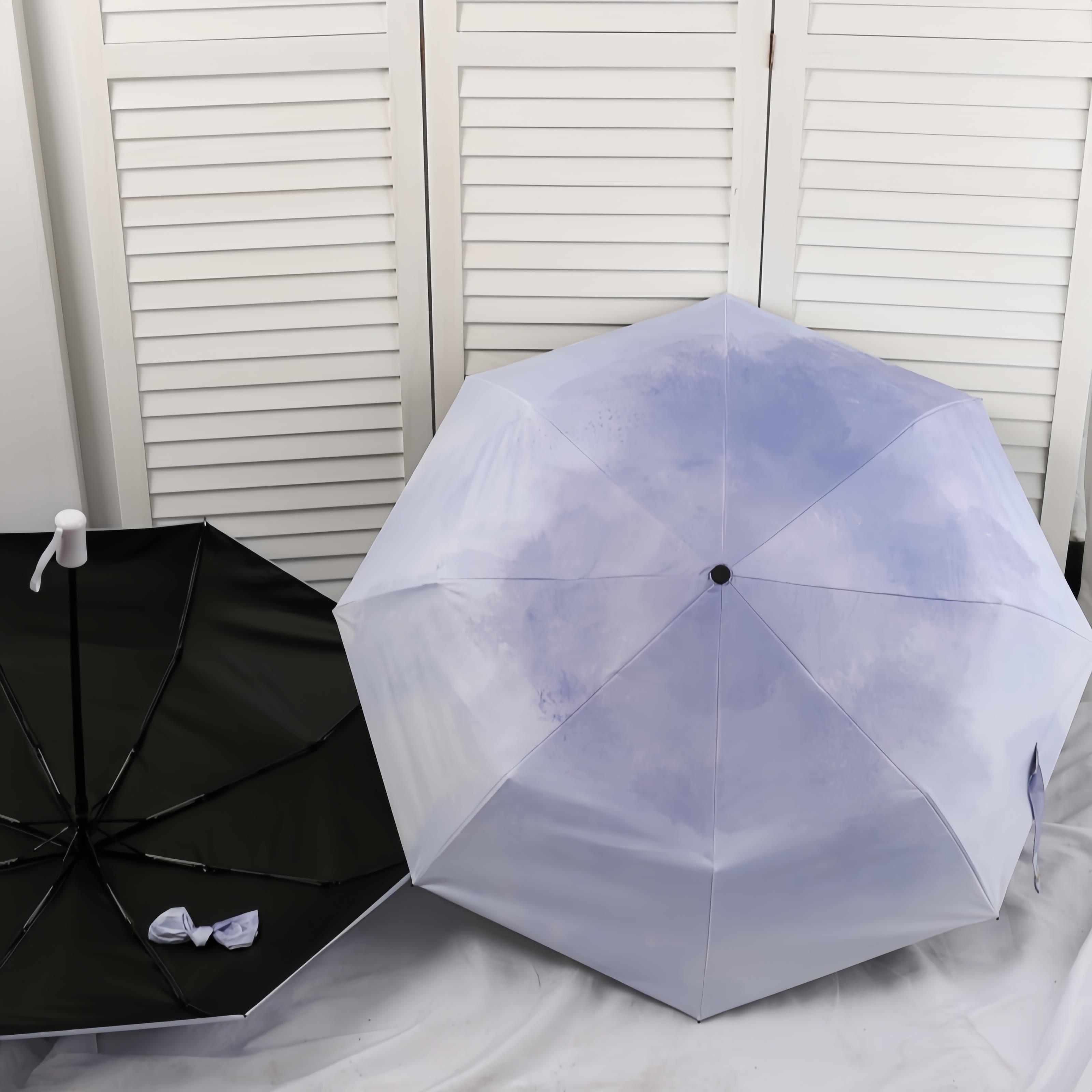 紫薄汗自动雨伞ins小众卡通水豚晴雨两用伞抗风耐用遮阳伞学生