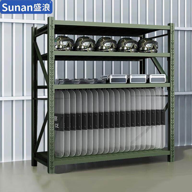 盛浪防暴盾牌架安保装备组合器材架货架中型200KG/层2000*600*200