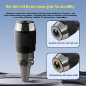 Bt40一体化钻夹头自锁自紧直柄R8柄莫氏锥柄铣床Bt30 Apu数控刀柄