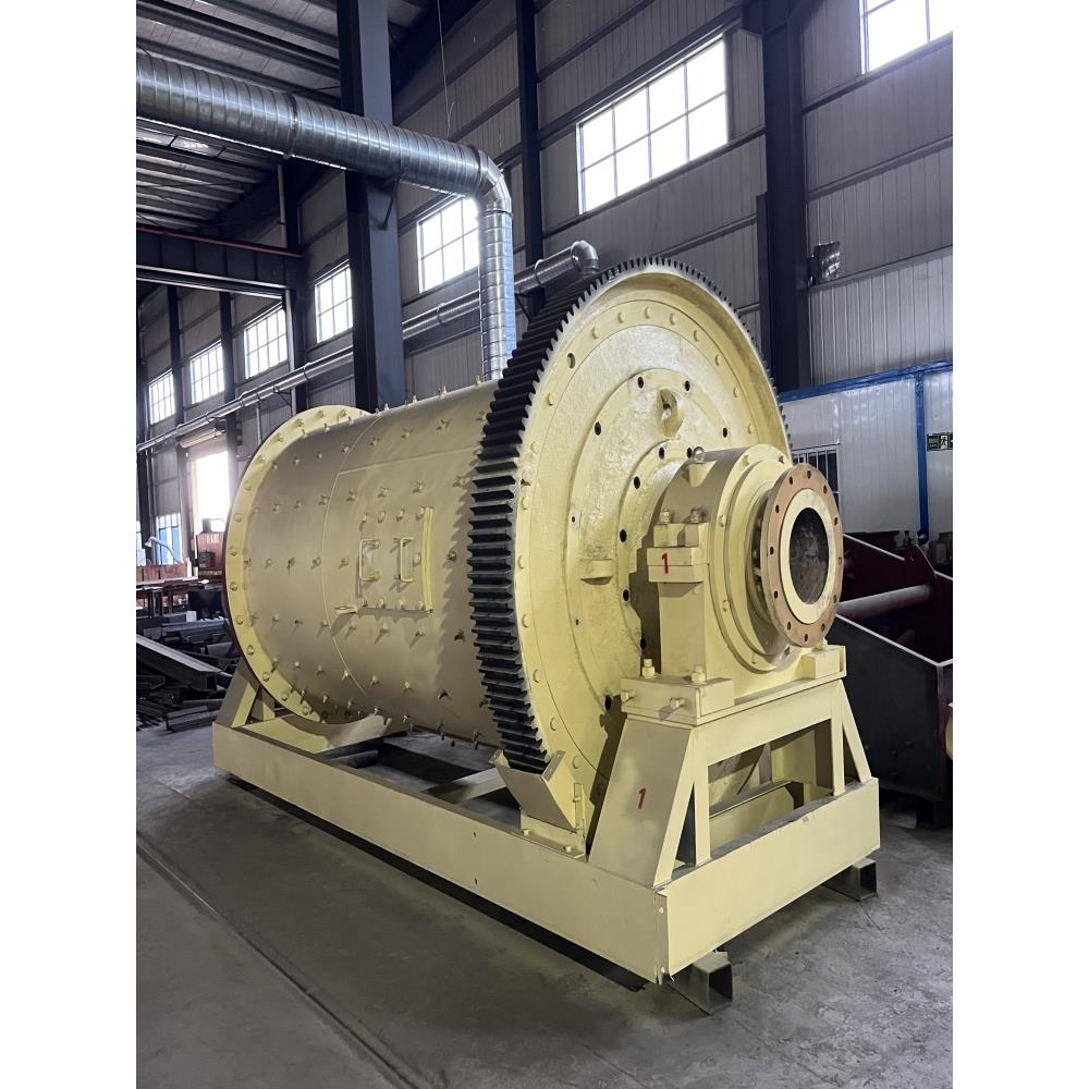 大型湿式选矿溢流型高锰钢衬板炉渣钢渣铝灰选金粉磨选矿球磨机