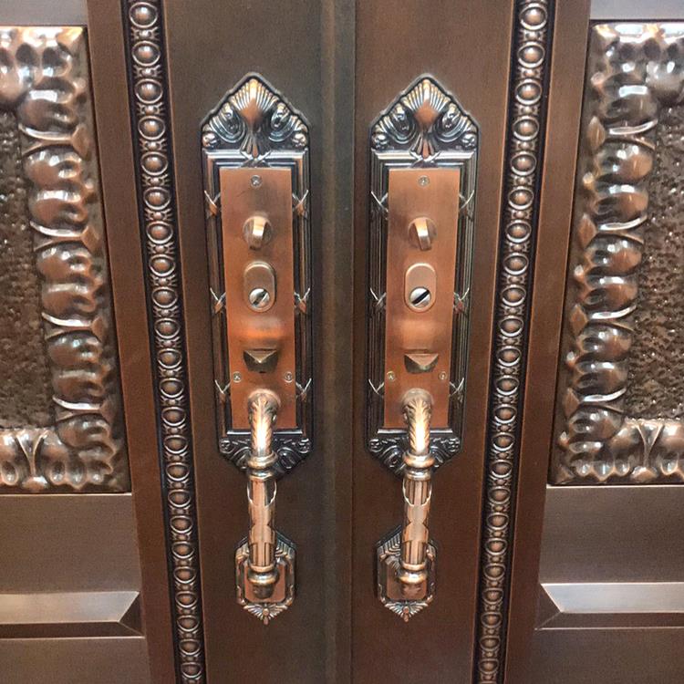 双开对开大门锁木门防盗锁大把手门锁进户门别墅大门豪华金属门锁