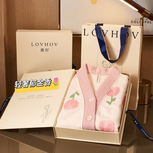 圣诞节礼物女生生日送闺蜜姐妹实用的高级感秋冬天新款睡衣礼盒装