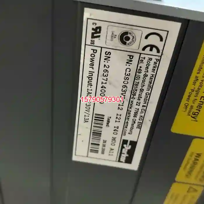 议价派克Compax3伺服驱动器型号：C3S063V2F12