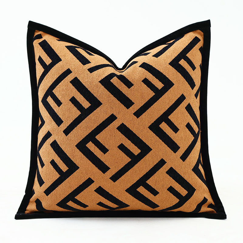 现代简约客厅沙发抱枕套轻奢双f橘咖色式靠垫套样板间意高级靠枕,居家布艺,靠垫/抱枕,淘宝优惠券,粉丝福利购,淘宝优惠卷