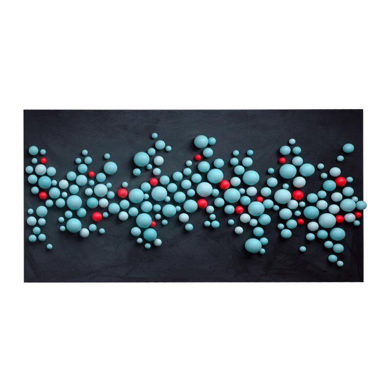 现代轻奢高级感客厅背景墙装饰画卧室床头挂画3d立体装置画沙发上