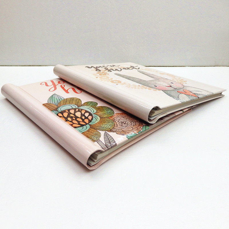 2本起包邮简装线圈粘胶相册覆膜粘贴式20张40面粘胶10寸影集礼物