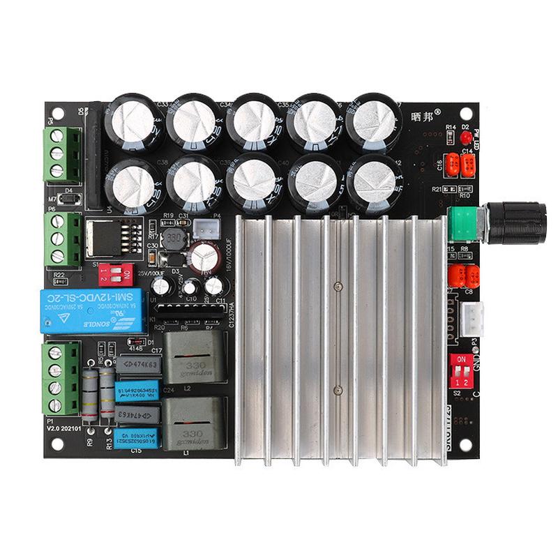 【晒邦后级tda8954数字功放板210w*2发烧2.0成品d类双声道】放大