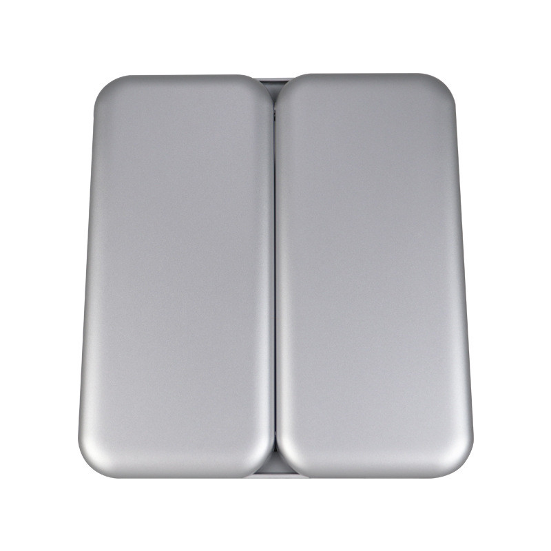 便携三折化妆镜金属壁挂放大镜梳妆镜台式led镜子带3x7x带灯