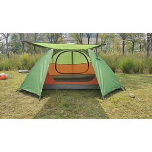 源头工厂加工帐篷双人露营加厚双层防暴雨防晒铝杆轻便野营帐篷