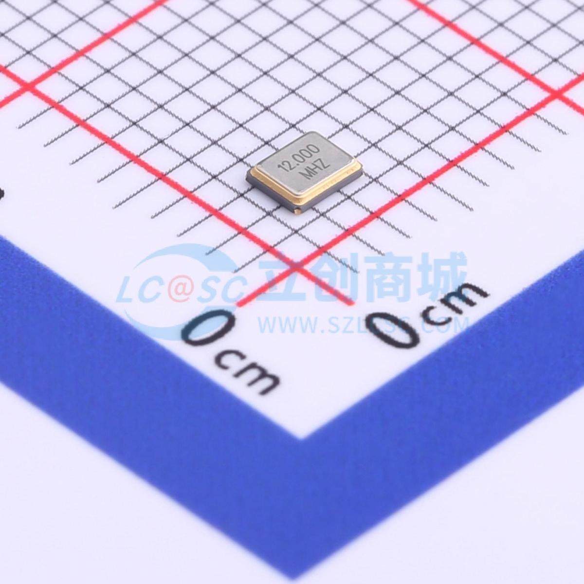 无源晶振 7C012000MW1 SMD2520-4P 12MHz ±10ppm 12pF 原装正品