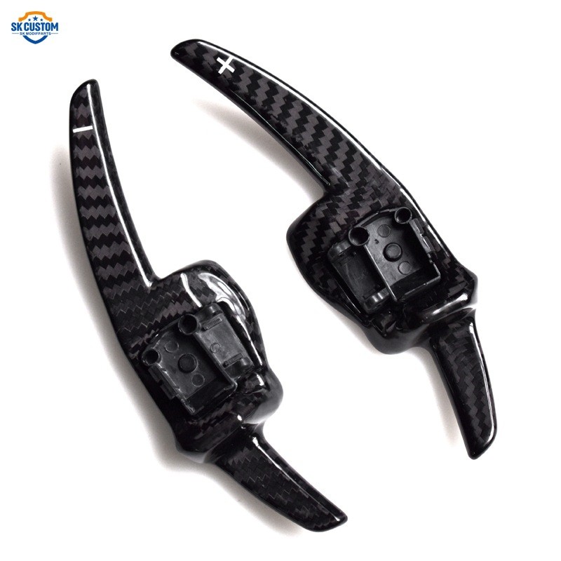 适用于大众高尔夫6夏朗西雅特朗境途观方向盘碳纤维内饰换挡拨片