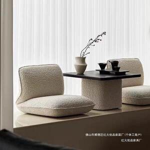 懒人沙发榻榻米单人云浮简约日式飘窗无腿宿舍小椅子床上靠背椅