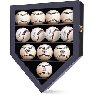 木制棒球门壁挂式亚克力展示盒木质展示架橱柜影盒