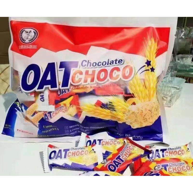 俄小喵OATCHOCO零食400g袋装 巧克力燕麦棒下午茶解馋小零食点心