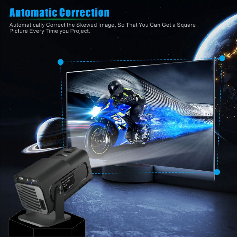 HY320mini投影仪4K高清安卓11projector旋转180度自动矫正H713