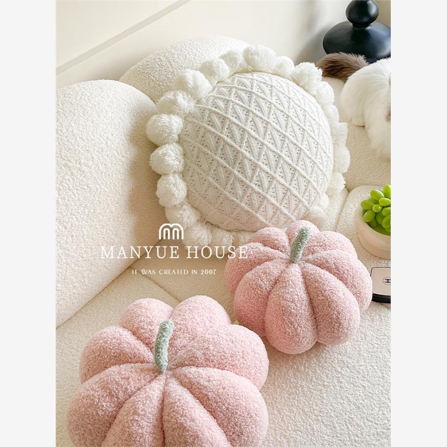 好看的沙发抱枕可爱ins风南瓜蒲团坐垫沙发抱枕靠垫样板间腰靠