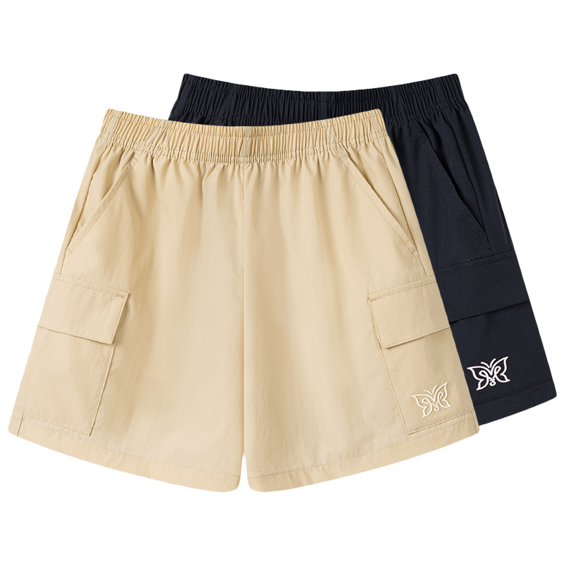 361女童梭织短裤新品2025夏速干运动裤中大童弹力工装裤K62522701