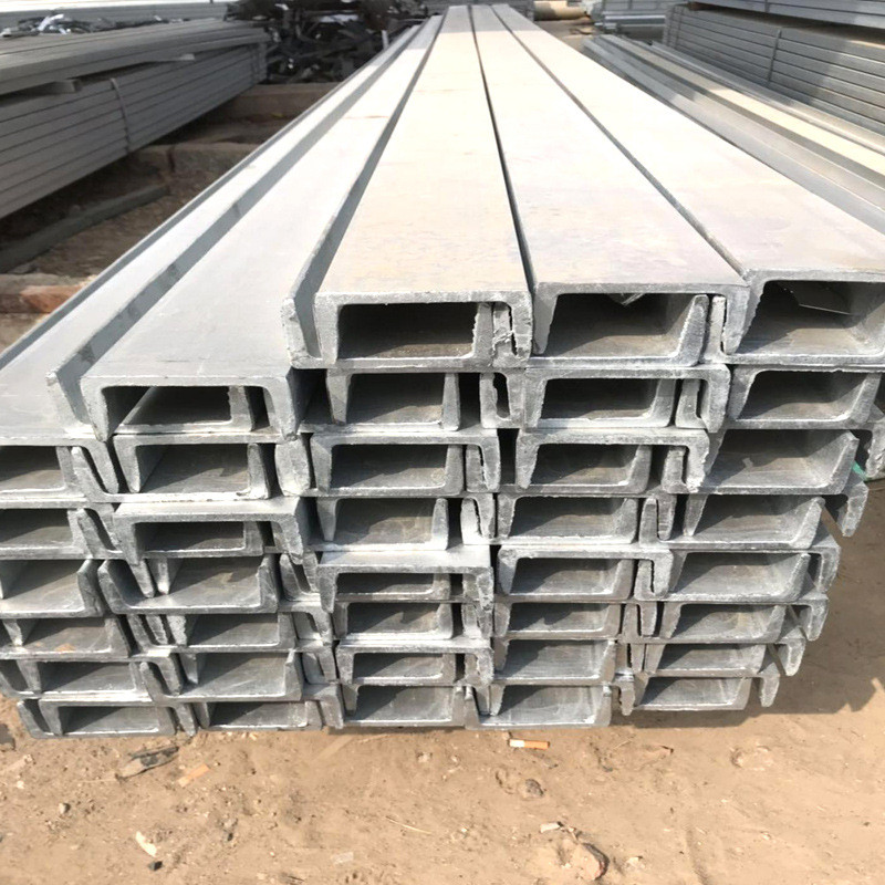 工角槽量大价优惠可加工尺定热镀锌热轧高锌层c型u型槽钢现货供应
