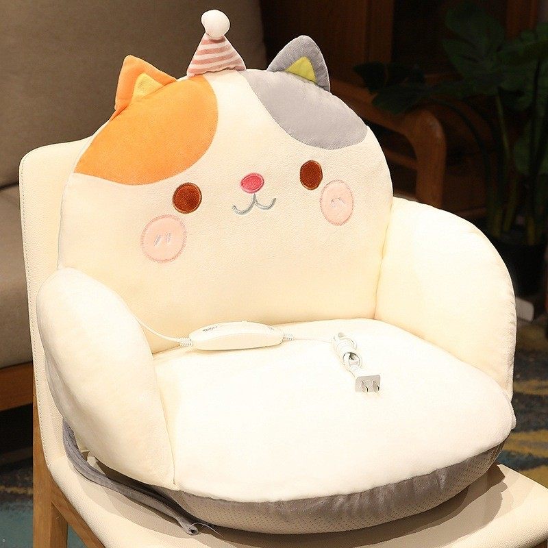 卡通动物坐垫可加热学生宿舍办公室椅子垫子椅垫飘窗屁垫坐垫坐垫,居家布艺,椅垫,淘宝优惠券,粉丝福利购,淘宝优惠卷