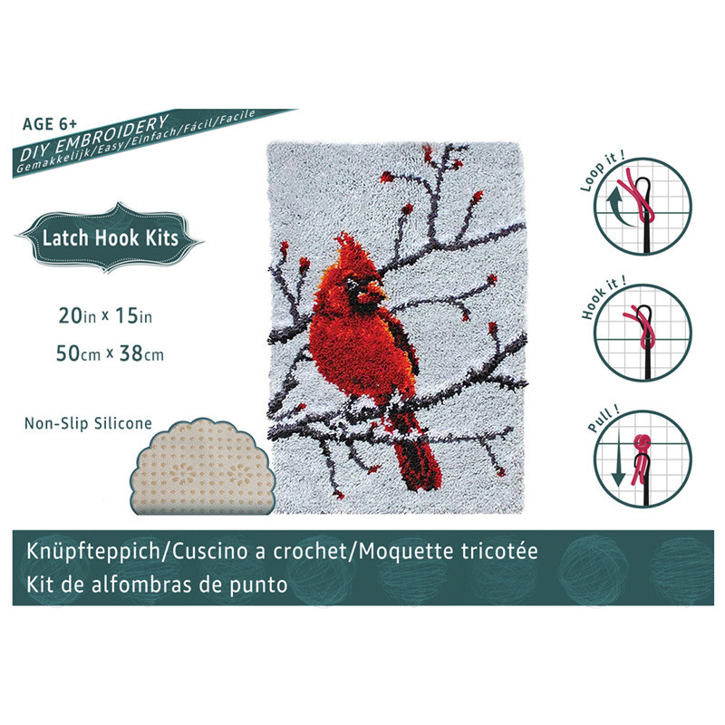 现货-厂家绣段段批发地毯床前毯钩针绣飘窗垫地垫