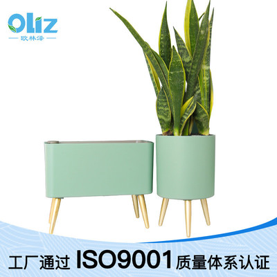 厂家批发z创意智能懒人花盆复古金属家居ins风会报警大号花盆租摆