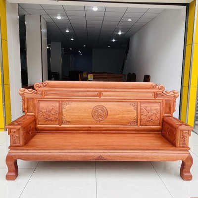 红木三人位沙发非洲菠萝格木三人沙发花梨木客厅新中式全实木沙发