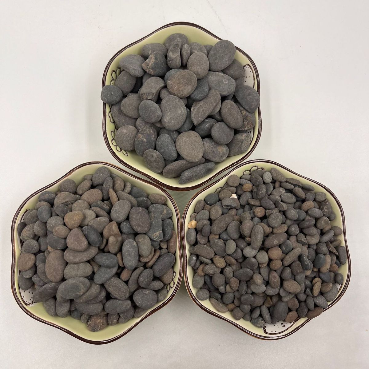 铁胆砂黑工石材沙抛光雨花石铁胆石底鱼缸造景乌龟砂鹅卵石瓜子