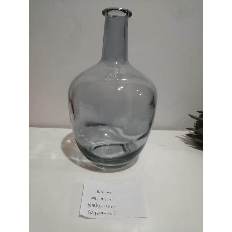 批发北欧简约玻璃花瓶透明ins风插花瓶客厅卧室装饰摆件
