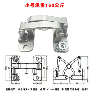 消防栓隐形门精铸管井石材不锈钢门铰链暗藏二维可调重型门批发