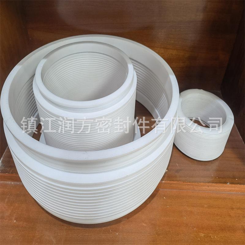大规格聚四氟乙烯波纹管，加工方化工管道工业机器软连接润ptfe