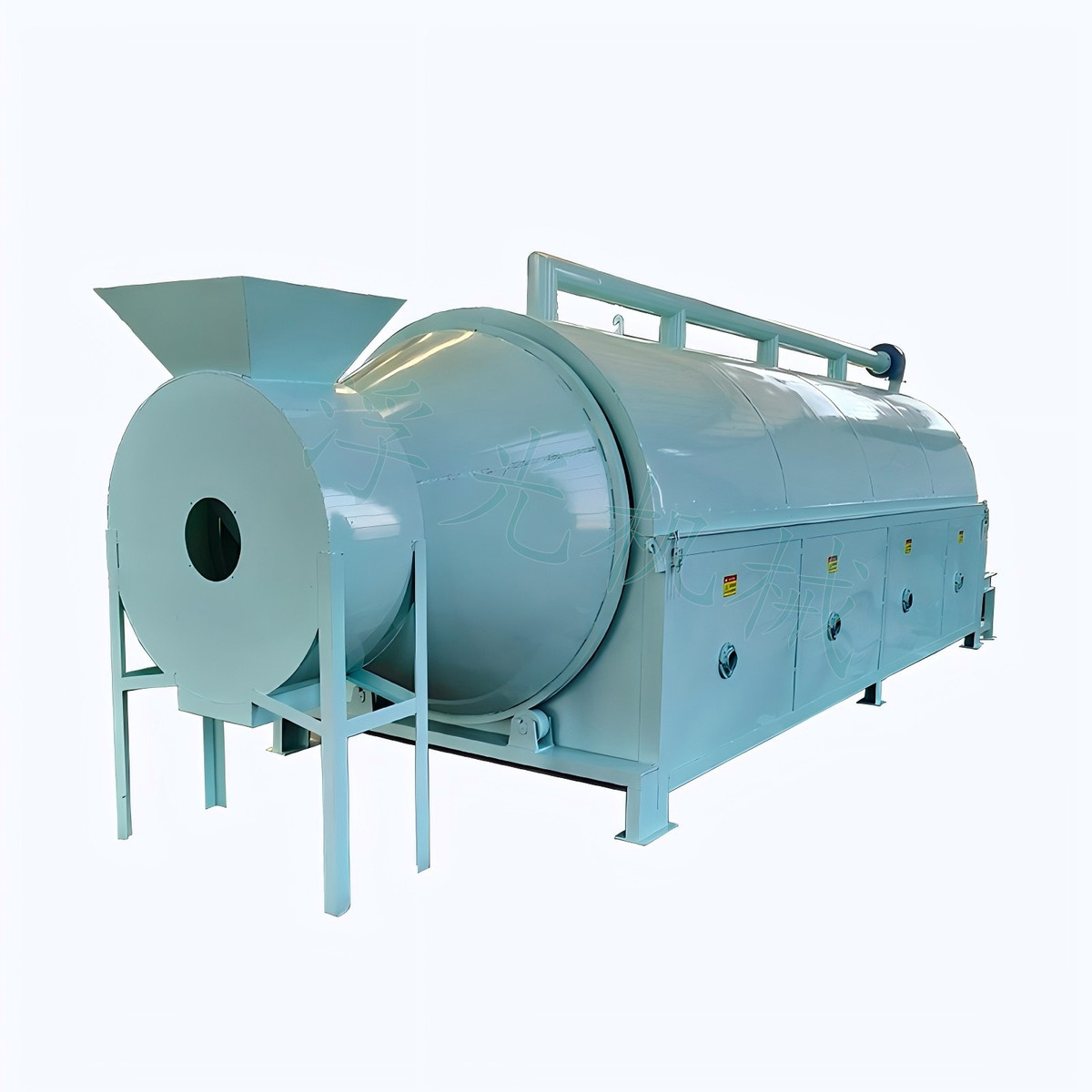 工业盐沙烘干机燃气金属屑脱水机煤污泥矿渣滚筒烘干设备