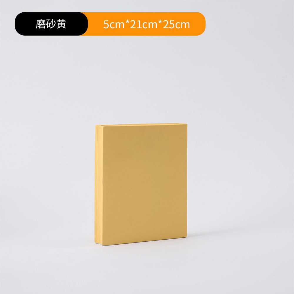 批发北欧艺术假书花瓶莫兰迪陶瓷创意玄关样板房简约家居软装摆件