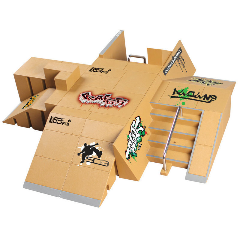 厂家供应合金专用手指滑板场地组合套装编号lf8093