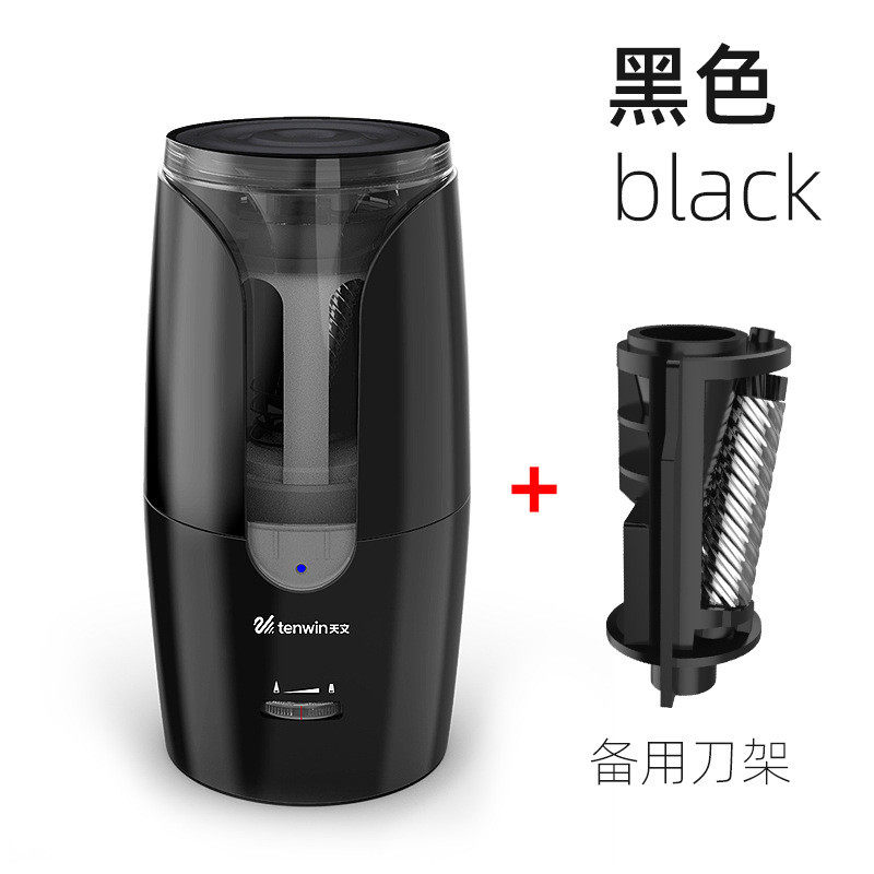 gju8天文粗杆卷笔刀电动便携细杆铅笔削笔器322铅笔刀充电通用儿