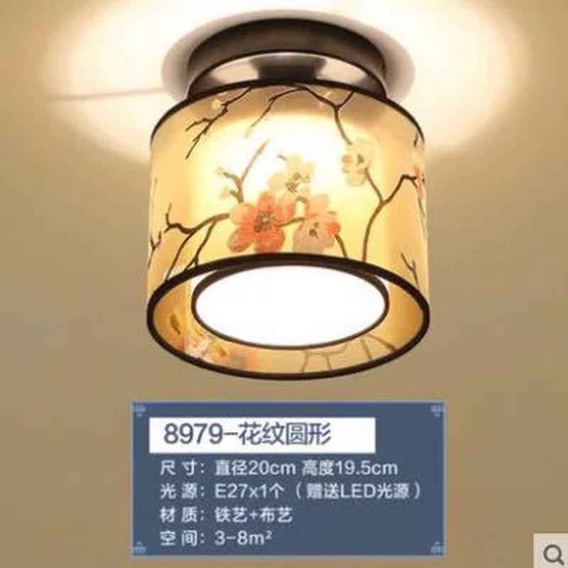 新中式吸顶灯中国风led中式灯过道灯现代走廊玄关灯卧室门厅阳台