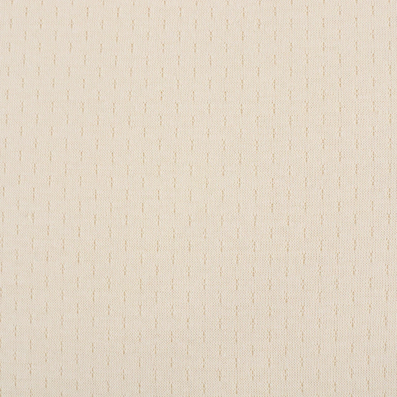 春秋婴童面料两层移圈提花小点子针织提花布全棉透气精梳面料