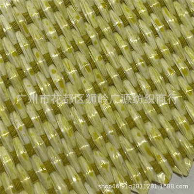 pp田园布草风编织料草席改色涂层怀旧效果草编包鞋帽材料