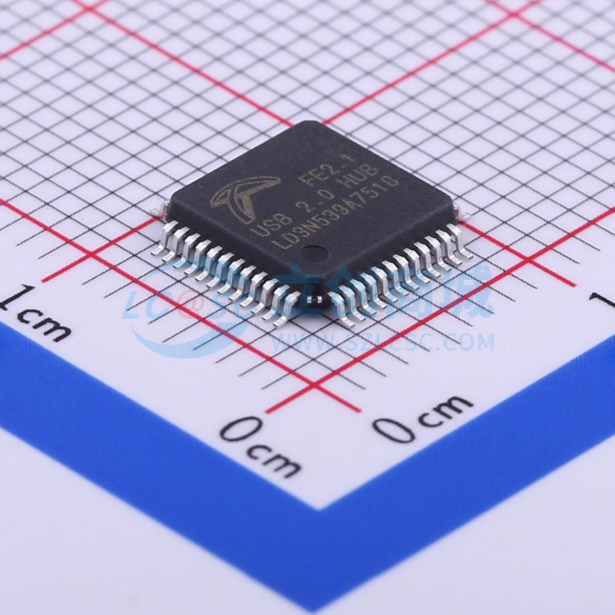 USB转换芯片 FE2.1-CQFP48A LQFP-48(7x7) 原装 电子元器件配单