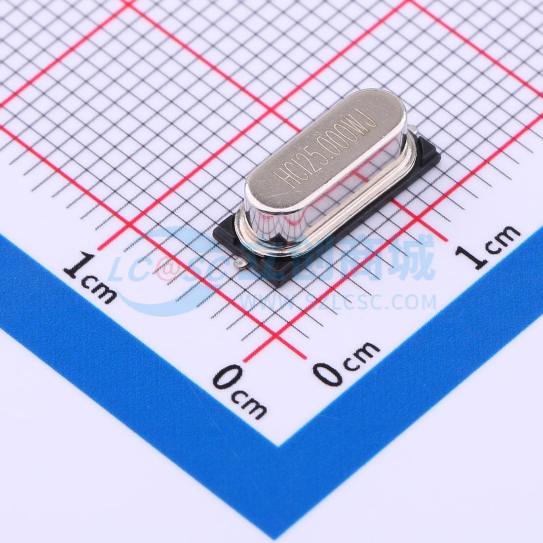 无源晶振 X49SS2-25.000-F20LJHPL HC-49S-SMD 25MHz ±20ppm 20p