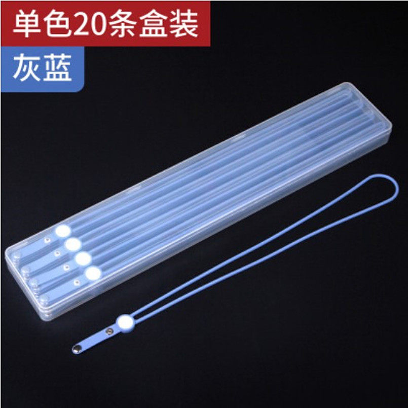 广东科记文具20条盒装彩色丝印软硬硅胶现货圆形广告logo硅胶绳带